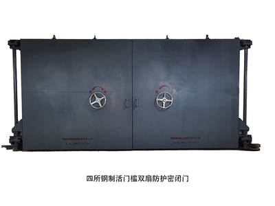 四所钢制活门槛双扇防护密闭门